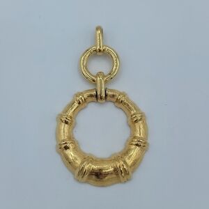 Monet Goldtone Circle Pendant #762
